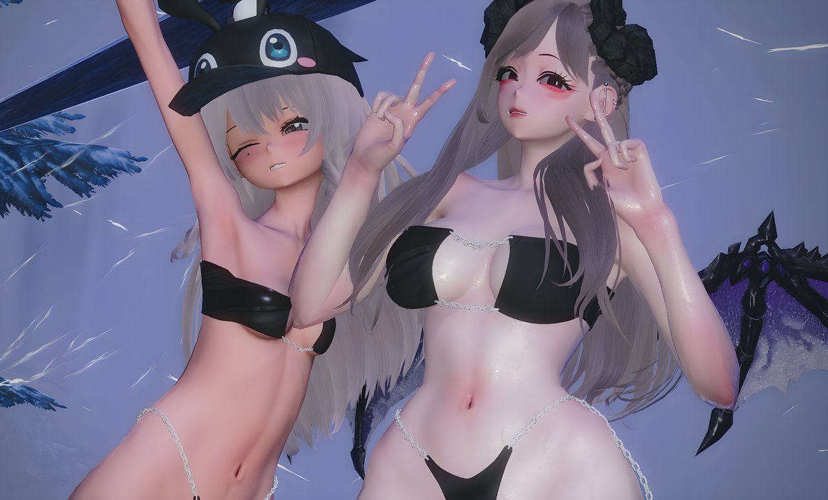 Kirb_PSO2's tweet photo. 🖤💕 
#PSO2NGS 
#PSO2NGS_SS https://t.co/89FjeMWB8C