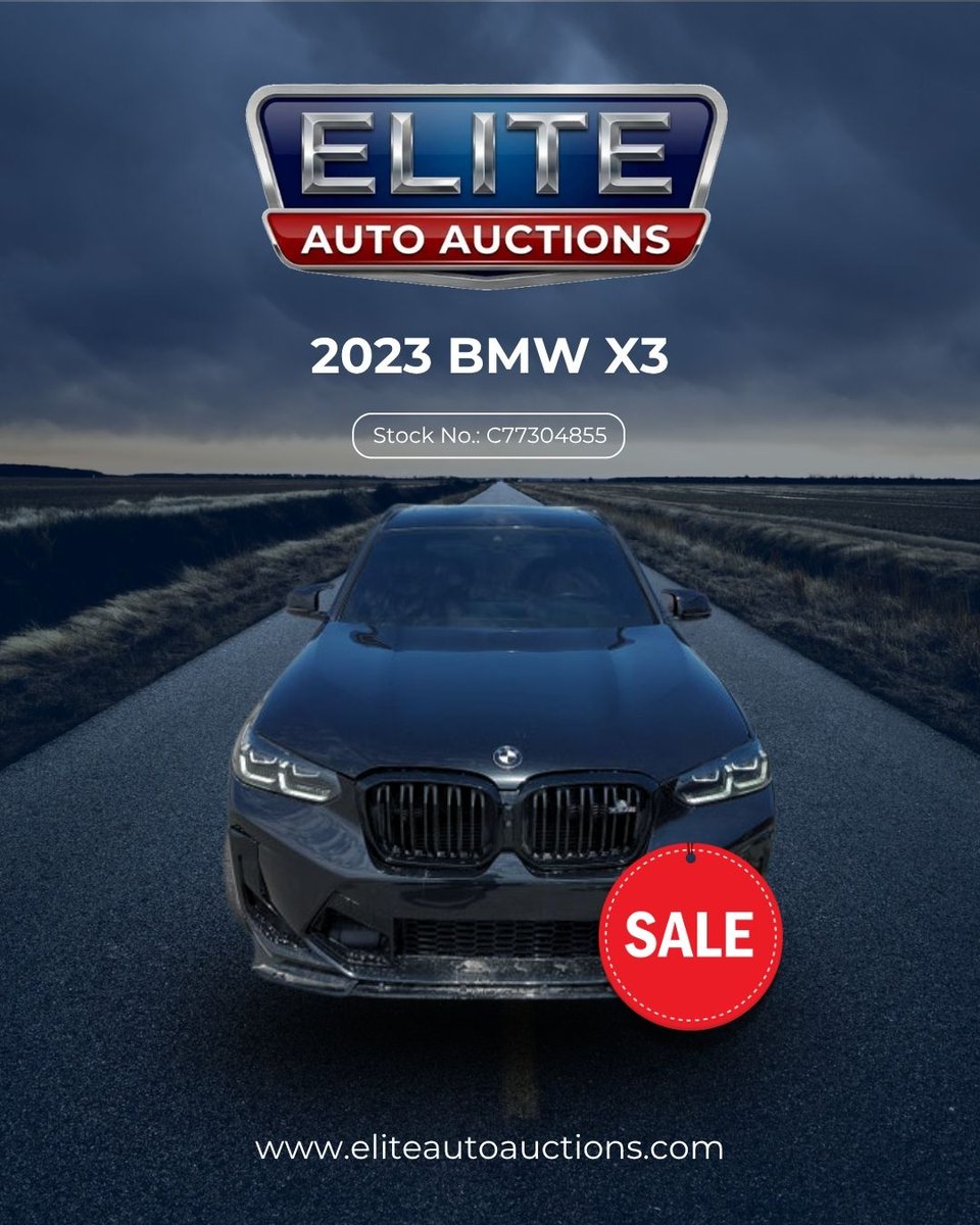 eliteauctions14's tweet photo. FOR SALE: 2023 BMW X3
Stock No.: I45248718

The 2023 BMW X3 offers the perfect balance of luxury and versatility. This clean-titled SUV is equipped with BMW's premium, advanced features.

#BMW #EliteAutoAuctions #CarDeals #UsedCars #WholesaleCars #RepairableCars #CarBidding https://t.co/lPs7SjXuIr