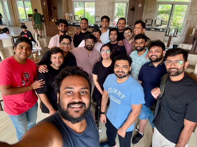 rakesh_rry's tweet photo. Last week I was at the @RoachMafiaGroup meetup in Bangalore, hosted by @ayushtweetshere  and I'm still thinking about it.

A few things that made it special:

I finally met @vikashkprajapat, my co-founder at TubeAlfred, in person for the first time. 

We've been building together for a while, so getting to sit in the same room and brainstorm how to grow @TubeAlfred was honestly a great feeling.

The sessions were excellent and I picked up a lot. Going in, I had my doubts about the logistics… there were a LOT of people this time, and I wasn't sure how they'd pull it off. But the @RoachMafiaGroup org team made it look easy. Pretty much zero mistakes. Huge respect for what they put together.

And then there was the fun part… I got to play badminton after a long time and enjoyed it way more than I expected. I also got pulled into few rounds of game of Mafia. I'm not good at it at all, but it might be one of the most fun games I've ever played. Didn't think it would be that fun, honestly.

And few of us got to play Sticky Fingers, a card game built by @arvindhsundar. It's a simulation about networking, how you actually invest in people when something valuable is on the line. If you're into game design or game-based learning, his work is worth following.

But the part that stuck with me most was the people. I talked to and learned from almost everyone there, and so many of them gave me genuinely useful feedback on what I'm building. The advice actually landed.

Here's the thing I've started to notice about these @RoachMafiaGroup meetups: I always leave with a new problem to solve.

Last time, my problem was finding a product worth building and the right people to build it with… and I found my co-founders. Solved.

This time the problem is bigger: how do we actually grow what we've built.

If I keep my head down and apply everything I picked up here, I'm hoping to have it mostly figured out by the next meetup… and show up with a brand new problem to chase.

Maybe that's the real magic of this place… you never run out of treasure maps.