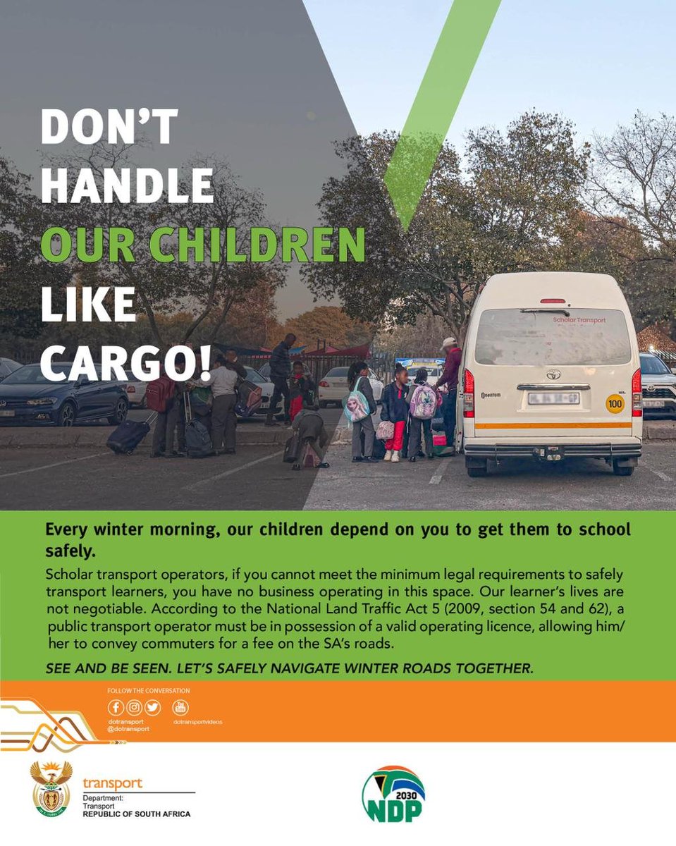 Dotransport's tweet photo. ROAD SAFETY WINTER CAMPAIGN 

DON'T HANDLE OUT CHILDREN LIKE CARGO!

#BeSafeThisWinter
#RoadSafety https://t.co/FCFkFawhgu