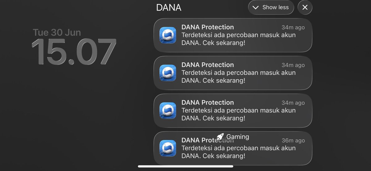 mnisals's tweet photo. ini kenapa deh dana serem bgt, banyak device gt yg login dalam satu waktu https://t.co/a3lZiumbwB