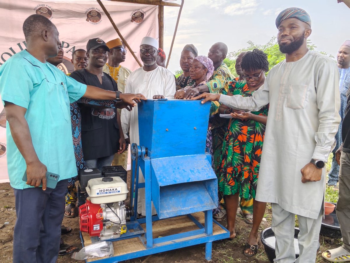 Omoluabi_org's tweet photo. FUNAAB Partners OPCG to Advance Sustainable Agriculture in Ogun Communities

Friday, June 26, 2026, will remain a memorable date in the history of Alabata Community in Odeda Local Government Area of Ogun State as a visionary empowerment programme transformed what was once regarded as agricultural waste into a valuable economic resource. Sponsored by the Omoluabi Parapo Conservative Group (OPCG) in collaboration with the Federal University of Agriculture, Abeokuta (FUNAAB) through its Agricultural Media Resources and Extension Centre (AMREC), the Empowerment Programme demonstrated that sustainable development begins when innovation meets community service.

The programme attracted cassava processors, farmers, extension officers, researchers and critical stakeholders across the agricultural value chain, all united by a common vision of promoting food security, environmental sustainability and rural economic development.

Representing the Convener and President-General of OPCG, Obabirin Aderonke Okeleye, Omoluabi Quadri Olanrewaju Mudasiru, led the OPCG delegation alongside the Director of AMREC, Prof. J.O. Olaoye, whose team was warmly received by the revered Olu of Alabata, His Royal Highness, Oba Waheed Alani Sanusi. The royal reception reflected the community's appreciation for meaningful partnerships that place the welfare of farmers and rural dwellers at the centre of development.

In his opening remarks, Prof. J.O. Olaoye applauded the industrious farmers of Alabata and paid glowing tribute to the visionary leadership of Oba Waheed Alani Sanusi for fostering an environment that supports agricultural growth. He explained that Alabata was carefully selected because of its outstanding reputation in cassava cultivation and the production of quality garri within the Odeda Local Government. According to him, agricultural waste should no longer be viewed as refuse but as an economic asset capable of creating wealth, reducing environmental pollution and strengthening livestock production.

Dr. Adebowale of AMREC conducted the practical demonstration of the machine while participants received comprehensive training on converting cassava peels and residues into nutritious, affordable animal feed. He carefully explained every stage of the production process from collecting fresh cassava peels less than twenty-four hours old, washing and sorting, grinding the materials, pressing out excess moisture, fermentation, drying and proper storage.

Speaking on behalf of Obabirin Aderonke Okeleye @mindshiftorg, Omoluabi Quadri Olanrewaju Mudasiru emphasized that the intervention represented the humanitarian philosophy of the founder of OPCG, whose passion is to uplift communities through sustainable empowerment. He reaffirmed that OPCG is a non-political organisation established to promote development, unity and self-reliance. He therefore appealed to the community leaders to ensure that the cassava grinder and presser remain community property, accessible to everyone without discrimination or political consideration. He further assured that responsible management and proper maintenance of the equipment would position Alabata for more impactful interventions in the future.

In his appreciation, Oba Waheed Alani Sanusi expressed profound gratitude to FUNAAB and the OPCG, especially to its Convener and President-General, Obabirin Aderonke Okeleye, for remembering Alabata with such a life-changing intervention. He described the programme as timely, impactful and capable of improving the livelihoods of farmers while encouraging sustainable agricultural practices.

Through the foresight and generosity of Obabirin Aderonke Okeleye and the unwavering commitment of the Omoluabi Parapo Conservative Group in partnership with FUNAAB, Alabata has taken a bold step towards a future where agricultural waste becomes economic wealth, environmental sustainability becomes a daily practice, and rural communities become engines of prosperity.