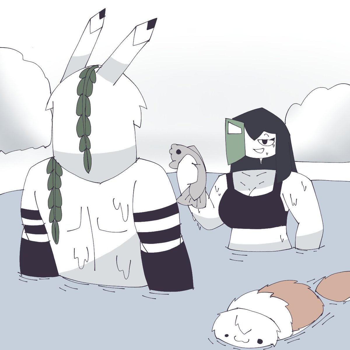 thefox69800496's tweet photo. An ordinary day at the lake 

It seems her mother taught her how to fish very well. 
#fundamentalpapereducation https://t.co/vLZWYiacfS
