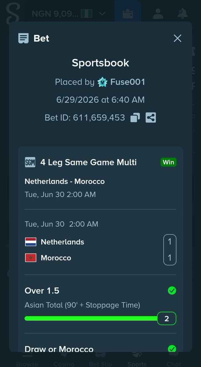 OlamideAkponuko's tweet photo. @BETFUSE1 Thanks for always delivering @BETFUSE1 https://t.co/AxuFlJ2BPI