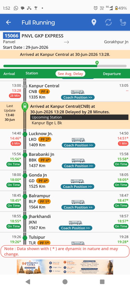 kitabsonu's tweet photo. @RailMinIndia @RailwayNorthern @RailwaySeva please do not more late 15066 https://t.co/Sh2OdZmLzp