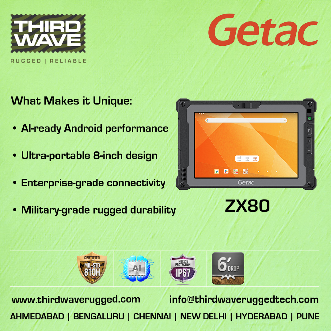 Tough jobs deserve tougher #technology. The Getac ZX80 is