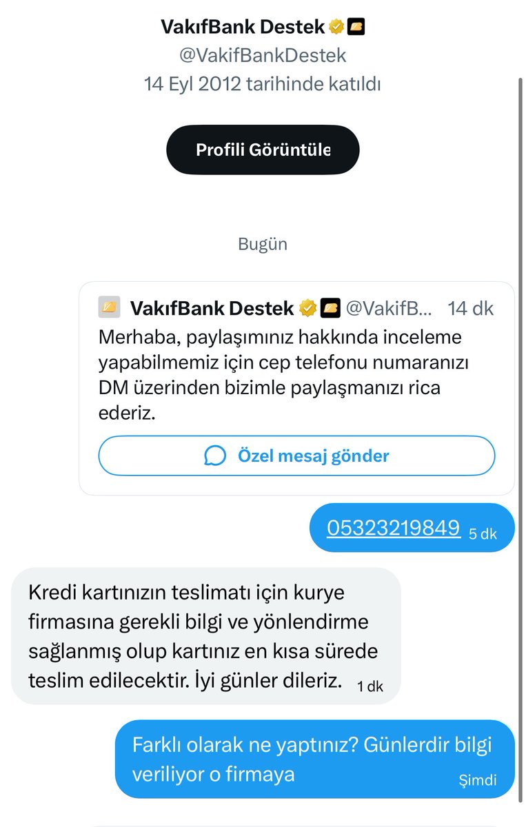 drridvanoner's tweet photo. @VakifBankDestek Bu firma ile çalışan hiç bir banka ile çalışmayacağım. KURYENET denilen firmanın karşıda bir muhatabı yok; şubesi yok. 13 gün oldu kart yok. 
Adreste yokmuşum. Aranmadım bile. @VakifBankDestek sizin de bir halt yaptığınız yok. https://t.co/qrwiYiBFGV