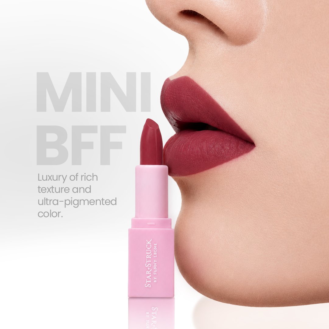 StarStruckbySL's tweet photo. The perfect matte.
The perfect size.
The perfect lipstick.
Meet your Mini BFF - https://t.co/zDZlQBXHyI
.
#minilipstick #mattelips #mattelipstick #sunnyleone https://t.co/LKlKyW2jZr