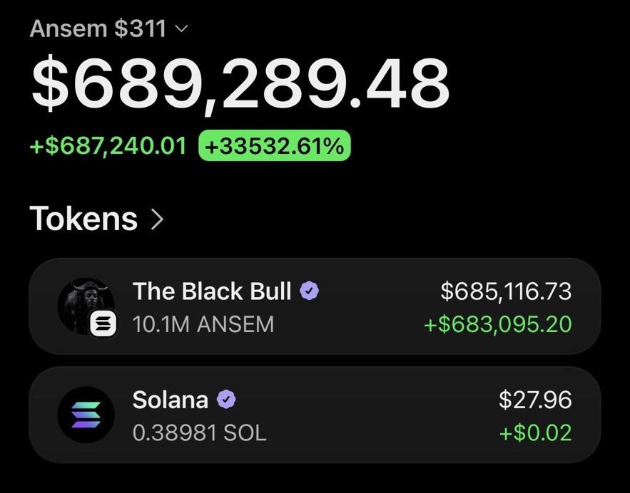 fluffycrypt's tweet photo. This guy put $300 into $ANSEM yesterday and it’s now worth $689,000

I will make another call on Thursday!

2nd July, 

Do not miss this

Join

https://t.co/4qN2nvpq6M https://t.co/PAUgorhmIy