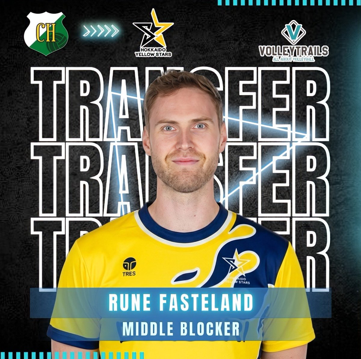 volleytrails's tweet photo. New SV.League team Hokkaido Yellow Stars have signed 🇳🇴 Norwegian outside hitter Jonas Kvalen and 🇳🇴 middle blocker Rune Fasteland for the 2026–27 season.

🇯🇵 #SVLeague #Volleyball #大同生命SVリーグ #バレーボール https://t.co/FdNGRuFpcH