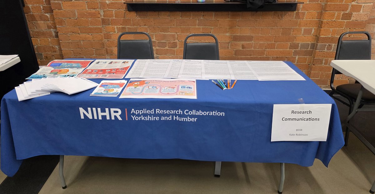 NIHR_ARC_YH's tweet photo. Good morning Bradford! ☀️
Did you know that #NIHR YHARC officially commenced on 1 October 2019? For over six years, we’ve been driving applied health research across the region, and we are incredibly excited to be at #BiBFest today supporting @BiBresearch!
1/2 https://t.co/miCBVQWwkY