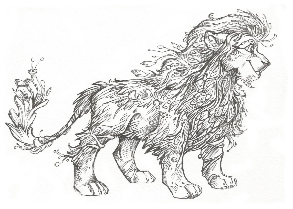 Taski_Guru's tweet photo. Line art of fantasy feline ocs characters (closed)
#lineart #chimera #plants #line_art #overgrown #lionoc #forestspirit https://t.co/AZkHxrKBGM