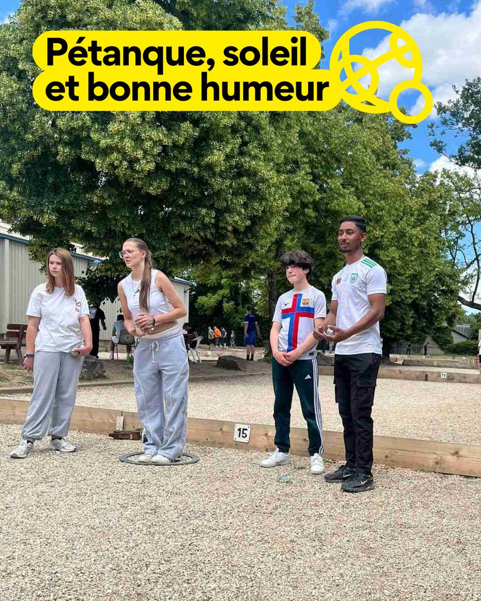 BATIMENTCFA_BFC's tweet photo. 🔆[PÉTANQUE, SOLEIL &amp; BONNE HUMEUR] 😃
Le 11 juin, nos sites d'#Autun et de #Besançon étaient réunis pour le tournoi de pétanque organisé par l'ANDSA - à Mâcon.
Ce type d'événement illustre la dimension humaine de l'apprentissage : créer du lien, vivre des moments collectifs. https://t.co/K8Q2NaUv7j