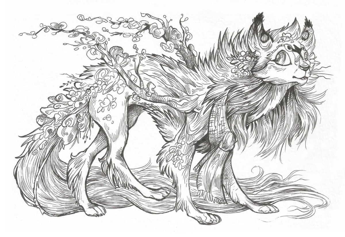 Taski_Guru's tweet photo. Line art of fantasy feline ocs characters (closed)
#lineart #chimera #plants #line_art #overgrown #lionoc #forestspirit https://t.co/AZkHxrKBGM