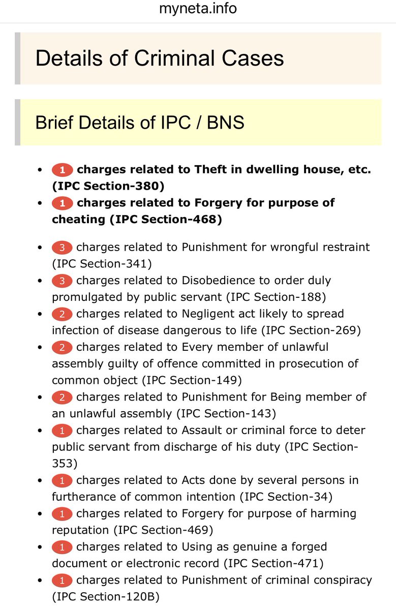 JSPWorks's tweet photo. Jada Shravan Kumar, Just look at the cases against him 😮 

In his two election appearances, he secured a combined total of 552 valid votes.😟

✅2019 Elections (Vijayawada East) under the Mundadugu Praja Party (MPP) banner, he secured 136 votes (accounting for roughly 0.07% of the total valid votes polled in the constituency).🤣
✅2024 Elections (Mangalagiri) contested as a candidate for his own Jaibhim Rao Bharat Party (JRBP), where he secured 416 votes (approx 0.16% vote share 🤣

Irony is మనోడు ఛాలెంజలూ విసురుతున్నాడు 😂