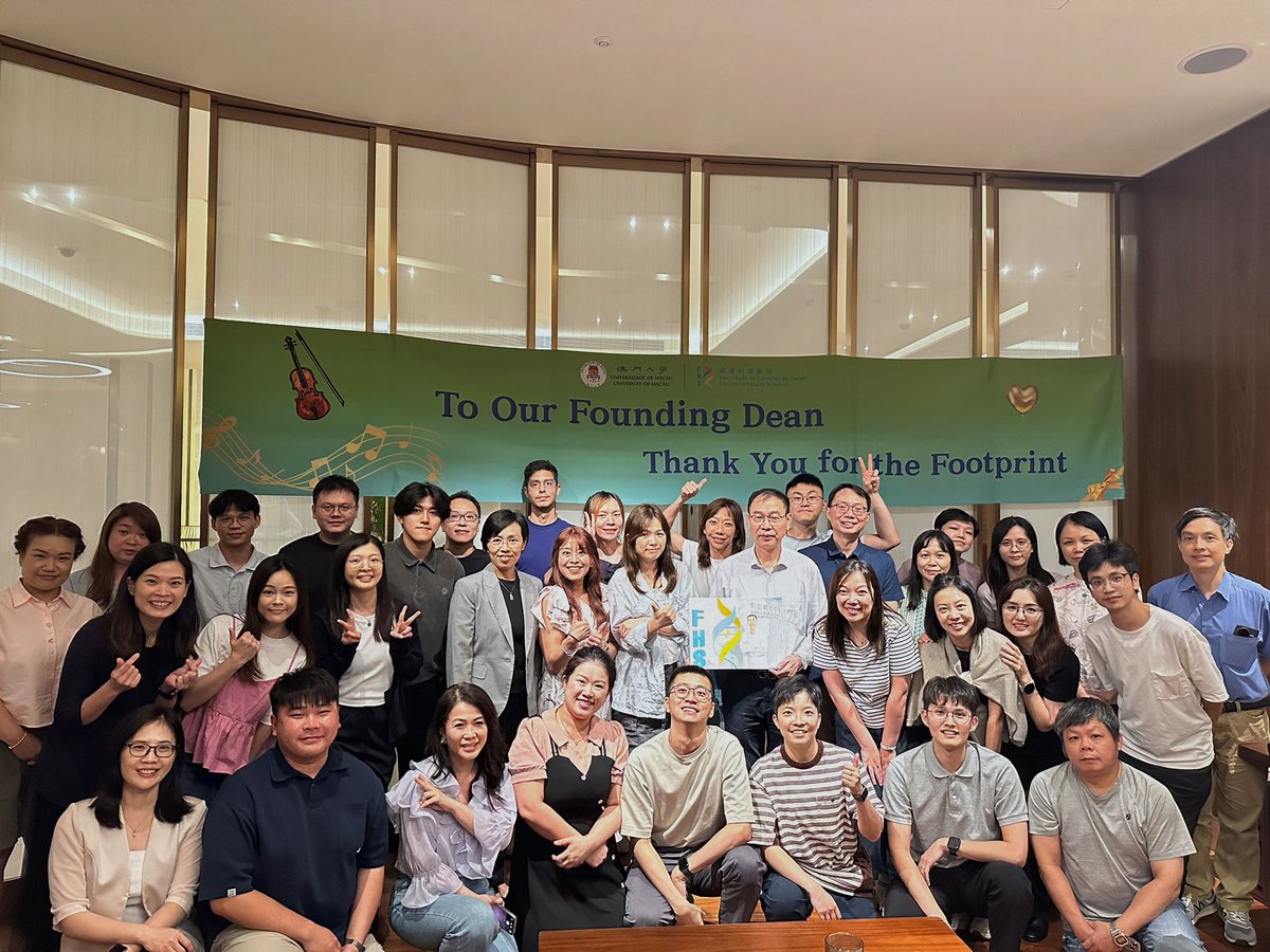OfMacau's tweet photo. FHS recently held a tribute event to express its sincere appreciation and best wishes to its Founding Dean, Prof Chuxia DENG, who will officially step down from his post on 1 July 2026. For details, please visit our website: https://t.co/l1ujitGN5E https://t.co/V0qFHbZqjA
