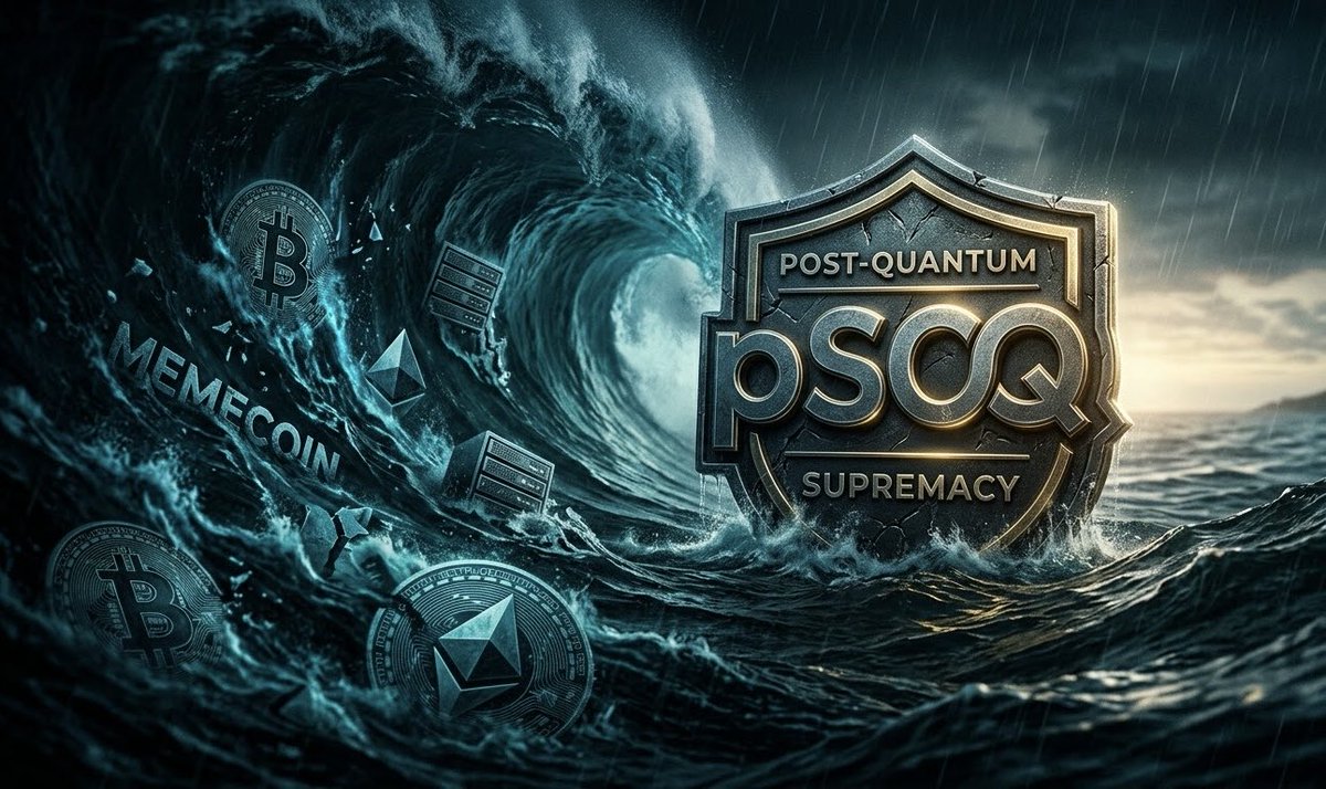 SoQuBit's tweet photo. Six months ago, pSOQ rose from the trenches, forged by an elite team hell-bent on absolute dominance.

The post-quantum tide is rising, destined to engulf every fleeting memecoin and obsolete blockchain in its path. Stop gambling on the fragile; secure your future with the ultimate fortification, Soqucoin.

pSOQ: Your early ticket to survival and supremacy in the post-quantum era.
