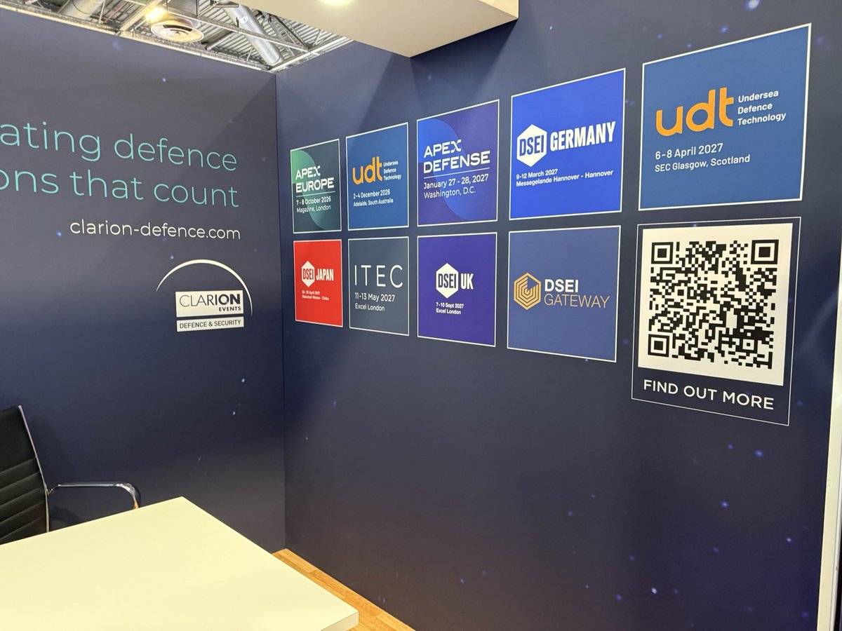 dsei_japan's tweet photo. 6月15日〜19日に、フランス開催されたEUROSATORY 2026では、DSEI共同ブースにDSEI Japanも出展いたしました🇫🇷
たくさんの方々と交流し、ご紹介できる貴重な機会となりました🤝
海外からの出展者も豪華になりそうな予感です🤔💭
#DSEIJapan #防衛 #安全保障 #EUROSATORY https://t.co/qOPyLqhobz