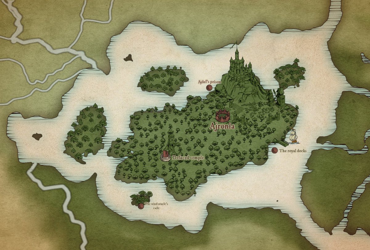 Canlanicus's tweet photo. Buronere, the starting point of my Dark Fantasy Novel WIP. Every breeze is of divine will and every stone carries ancient secrets. Will Aerwynn make it out of the island keen on putting an end to him and to the fate that has befallen him? #Canlanicus #Writing #fantasyillustration https://t.co/dg1k56OMBw