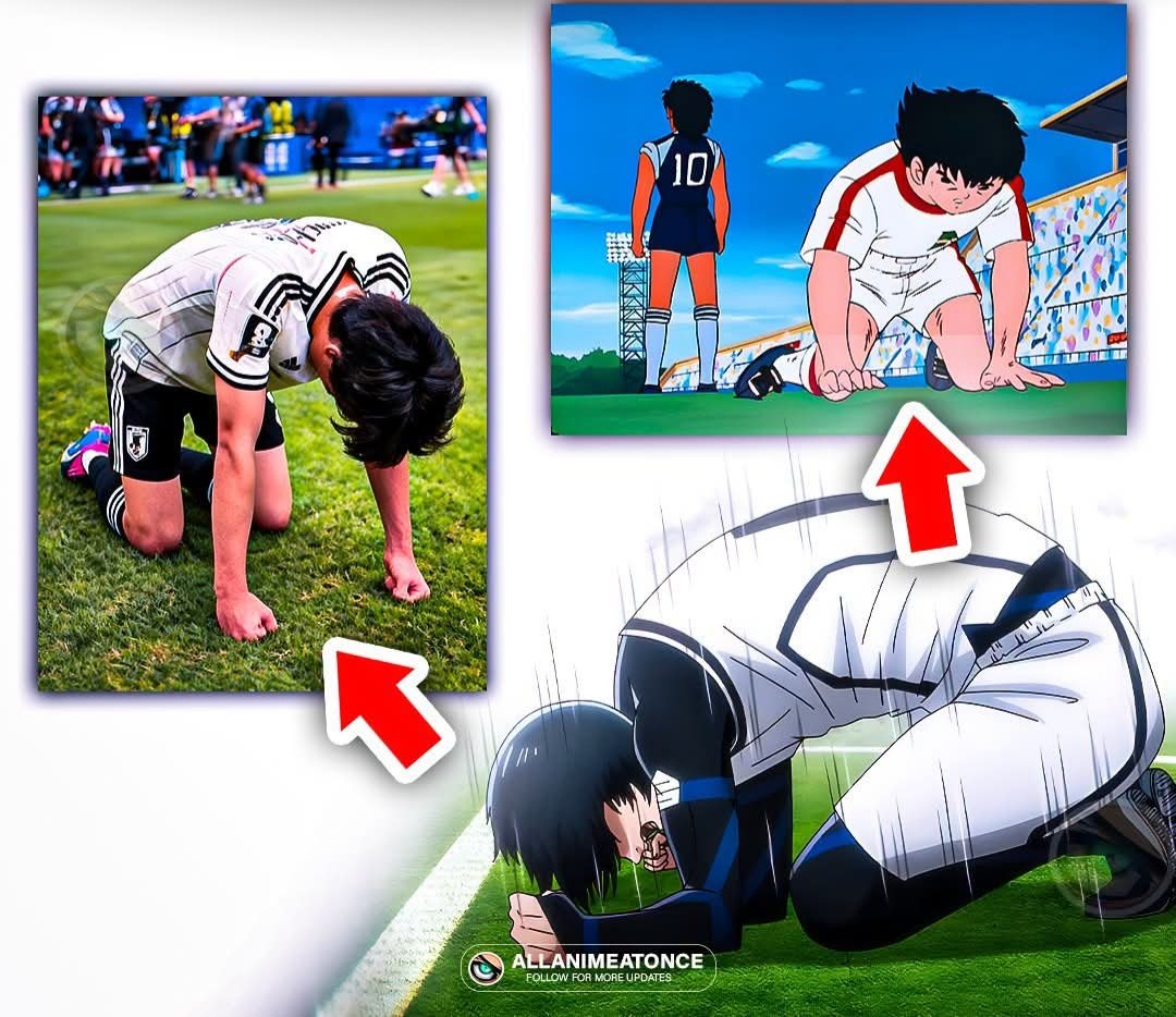 AnimexTwts's tweet photo. Classic defeat pose 😭 https://t.co/yOfRpr7cDu