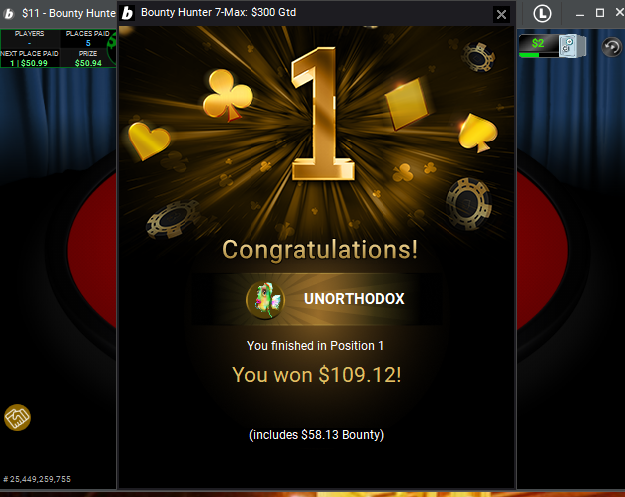 Fizzys_Table's tweet photo. Got the crown on @partypoker https://t.co/ERrSJoPDsH
