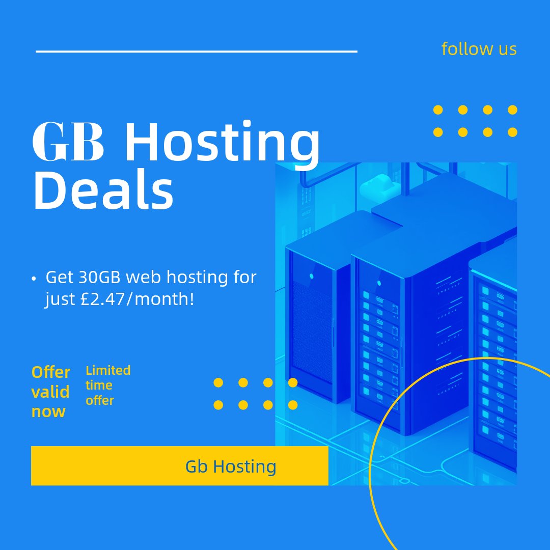 HostingGB's tweet photo. Get 30GB web hosting from GB Hosting with our cutting-edge web hosting service, powered by lightning-fast SSD-based cloud servers.

visit - https://t.co/aQiAa9owY0

#SSL #hosting #wordpress #cloudserver #DomainNameForSale #Server #autoscaling https://t.co/GTCegrYHH2
