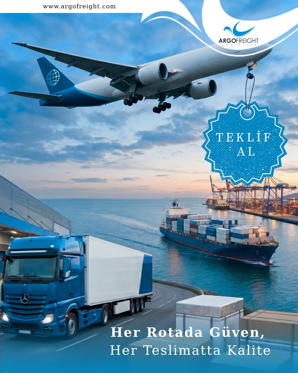 ArgoFreight's tweet photo. Bir yükün yolculuğu sadece çıkış ve varış noktasından ibaret değildir.

Her rota; planlama, takip, iletişim ve sorumluluk ister. Kaliteli lojistik
hizmeti de tam burada başlar. Güvenle başlayan her süreç, kaliteli teslimatla tamamlanır.

#ArgoFreight #HerRotadaGüven https://t.co/sZzegR9too