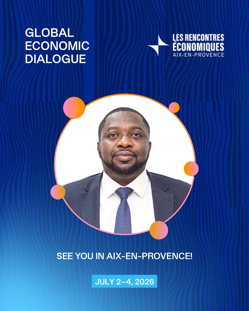 csea_afric's tweet photo. Dr Chukwuka Onyekwena, Executive Director, Centre for the Study of the Economies of Africa, will be speaking at the Rencontres Économiques d’Aix-en-Provence, Europe’s leading economic forum that brings together researchers, institutions, elected officials, businesses, and civil society.

His session on the 3rd of July, 2026, will focus on ‘Technological progress and employment: should we fear AI?' 

To join the session, click the link to register for free: https://t.co/T3cI7zRkUV

#REAIX #cseaafrica #artificialintellegence #REAIX2026 #GlobalEconomicDialogue #ThinkTanks