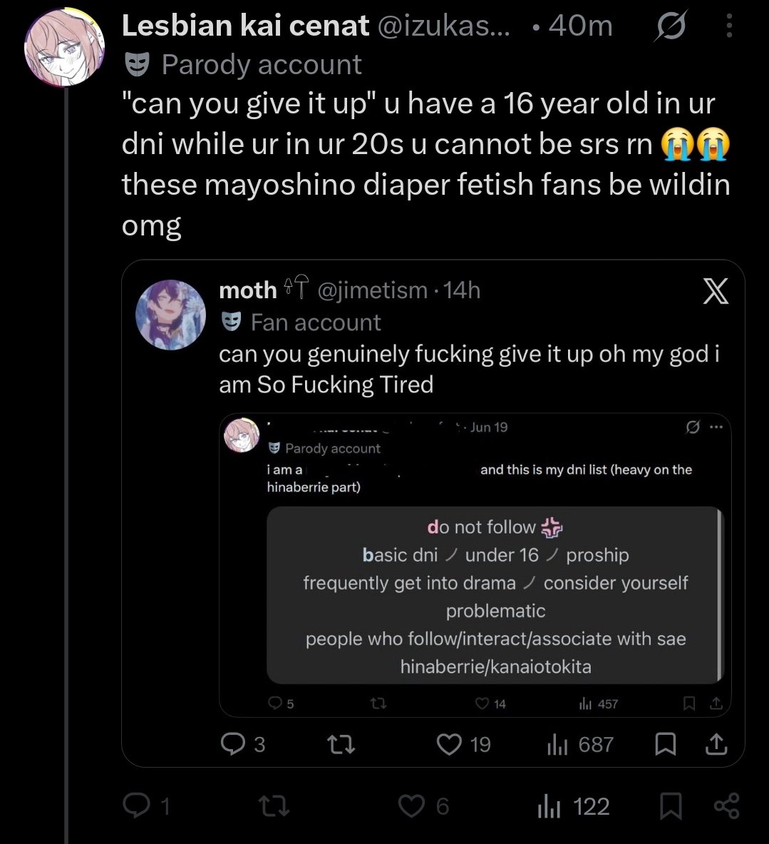 jimetism's tweet photo. am i not allowed to feel uncomfortable with anyone of any age openly making fun of me ???? if ur so obsessed with that little fact fine i'll be open about it. maybe you have something you need to tell all ur friends since you cant help but bring it up in every single joke u make https://t.co/ne8dY34lGZ