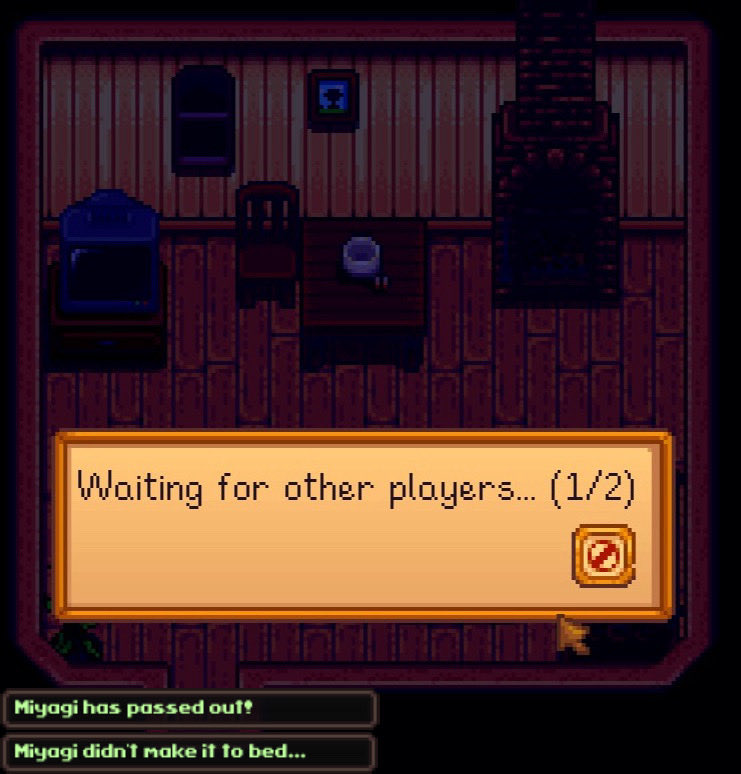 gumball_19000's tweet photo. senyagi playing stardew valley and it’s almost 2AM, they both enter miyagi’s farm and miyagi tells sendai to go to her own cabin to sleep but sendai says there’s not enough time. miyagi wants to show sendai that there IS enough time, so she goes outside only to end up passing out https://t.co/iGbBQwC1ps