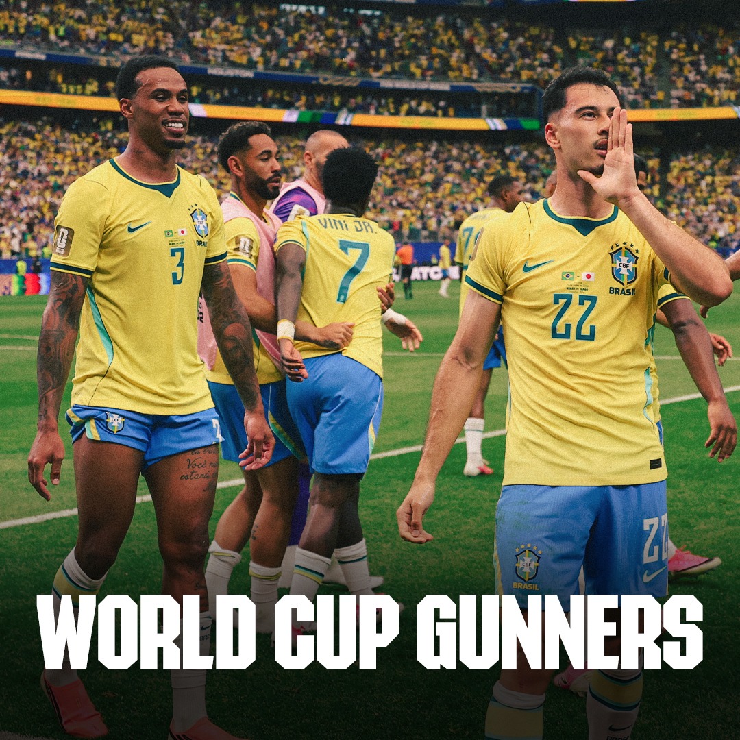 Arsenal's tweet photo. Big Gabi 🅰️
Gabi ⚽️

Martinelli's late goal sends Brazil through to last 16 👇