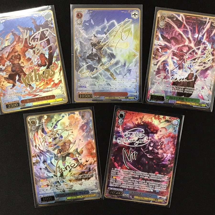ヴァイスシュヴァルツ 画像のカードを棚に並べました🤩 皆様のご来店
