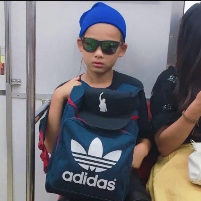 Puma24Girl's tweet photo. He rlly got that swag since day 1 😭😭

  day one                                      one day https://t.co/pZ2HNbhG5N