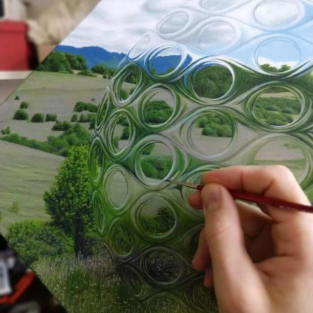 pmamtraveller's tweet photo. "Seeing Anew" by artist Micah Ofstedahl. https://t.co/1oF4i3bOTT