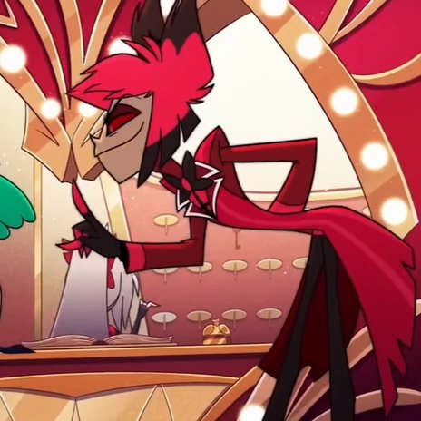 decoradoomed's tweet photo. alastor immediately deciding he was going to be ragebaiting everyone as soon as season 2 started is still so funny

he really chose violence the moment he had a near-death experience

dude saw his afterlife flash before his eyes and said "i havent been mean enough lets fix that" https://t.co/4BF51bIYXW