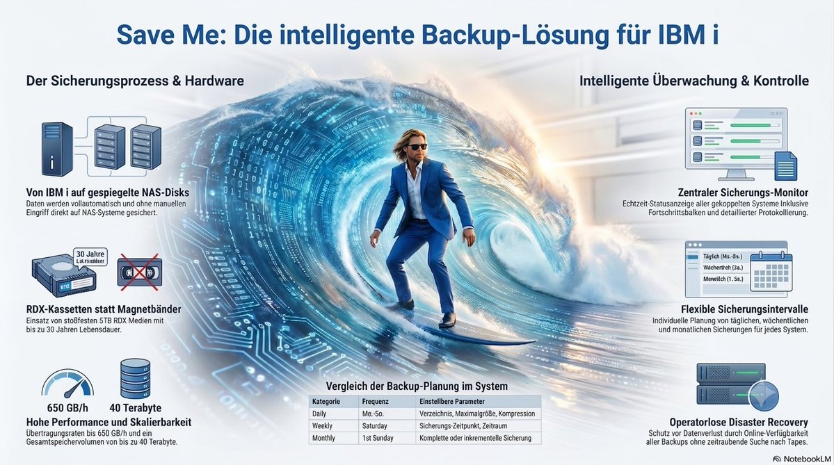 SSSSoftware1988's tweet photo. Save Me: Revolutioniert Ihre Datensicherung auf der IBM i durch moderne, hochverfügbare Backup- und Recovery-Strategien. https://t.co/EcGCIn6Jku