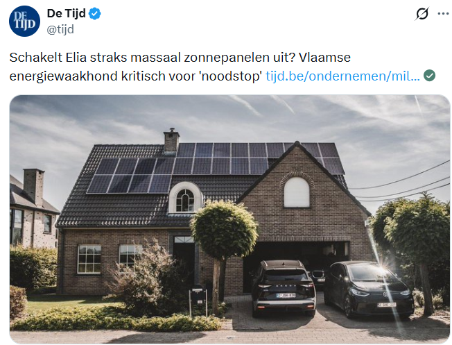jaakdevuyst's tweet photo. Duizenden politiek gemandateerde #bestuurders in de intercommunales voor stroomvoorziening. Maar onbetaalbare stroom, en nu dit. #postjes https://t.co/f5WmArRhha