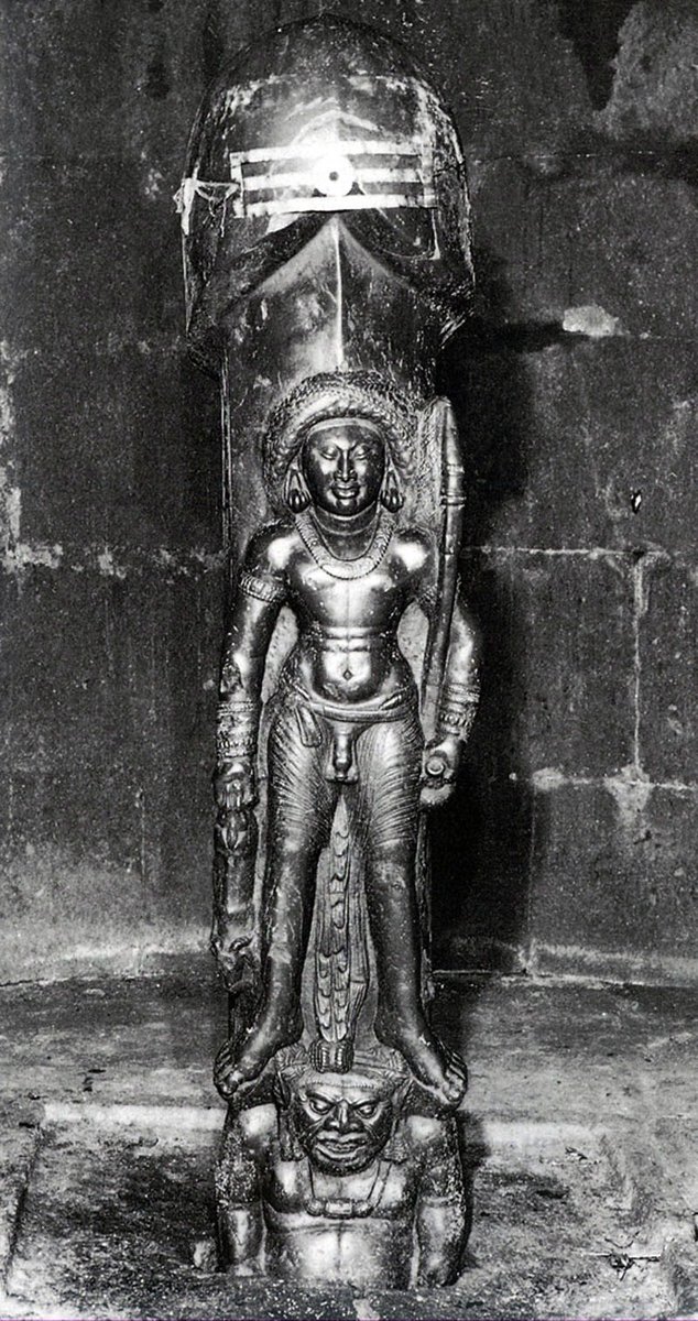 SattanPazhiyili's tweet photo. Seyon/Murugan/Velan is the original deity of Tamils. The history of this deity is far ancient than the arrival of Indo-Aryans into India itself. Tholkappiyar defines him being the primary deity of Mountains and associated landscape. 

His worship marks the transition of Matriarchal society to Patriarchal.That is why in Tamil he is portrayed as Son of Kottravai. In early Tamil society the leadership was passed from Woman to her Son and not her partner/Husband. This is substantiated even today in the cremation  practice of all Tamil Populations irrespective of their caste (don’t know about other States) In a family with two or more Sons , the cremation for Mother - Always the Eldest son does the last rites and fires the pyre and for Father - Always the youngest Son. 

In Tamil Kanthu - Means shaft/phallus or tube, and early worship of Murugan must be in the form of Phallus/Lingam. The development of Sivan is a later construct and he eventually got attributed to Lingam/Phallus. To substantiate this the uncontested oldest Lingam in India is from Gudimallam near Trupati. This is very significant and different from other Lingams as the deity associated with Lingam itself carved directly. It was built by Tamils as it belonged to ancient Tamilakkam region. 

This carries the important evidence to substantiate that Lingam worship is originally attributed to Murugan. If we look the figure carved, it matches the exact description of Murugan/Velan/Seyon from Sangam poetries. The figure has a sacrificial axe and a Sacrificial Goat/Ram on the other hand. The Sangam poems explicitly states that Goat/Ram is sacrificed for Velan/Murugan. The figure also doesn’t possess any resemblance to Vedic depiction of Shiva. The figure is also without sacred thread (Janeu). Here the deity is portrayed like a typical hunter, as Murugan/Velan is from Hunter gatherer period of Humans. 

Additionally the oldest temple (3rd century Bce ) in Peninsular India - Saluvankuppam is also for Murugan  situated near Mamallapuram. 

Skanda- In Sanskrit or any Indo -Aryan languages doesn’t mean any of the attributes of Murugan. Skand - means leap/Jump or Shoulder in PIE reconstruct. 

All scholars accept that this deity is not native to Indo - Aryans and it was Assimilated from local people(Tamils)  into their Pantheon. 

No one can trace the historical and Cultural aspects of Murugan/Velan/Seyon other than Tamils. Murugan and Tamils are inseparable!!!!