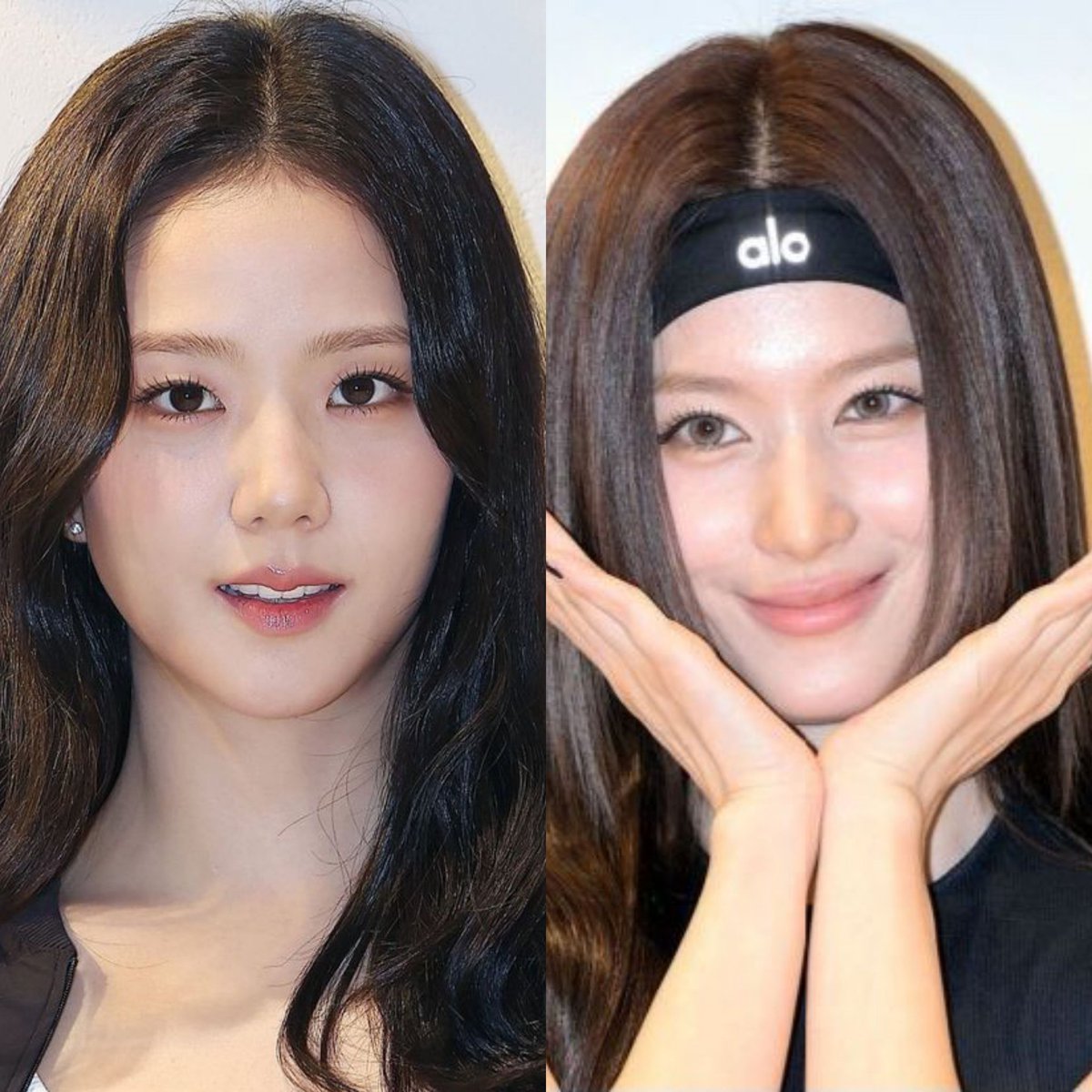 Chinta_195's tweet photo. @mzrrr_mk Sana flop umurny lebih muda dari jisoo tapi wajahnya sana flop keliatan lebih tua dari jisoo. style rambut jisoo g perlu ada hiasannya dan g perlu pake soflen untuk terlihat menarik krn dia udah menarik beda sm si flop lonjong sana yang rambutnya harus nutupin wajahnya lonjongnya https://t.co/olbPRBb12o