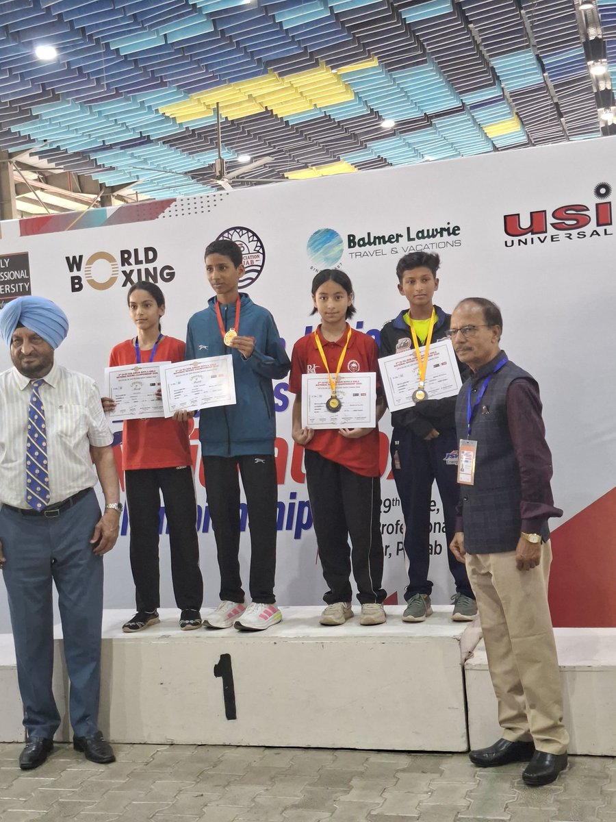SAIGuwahati's tweet photo. Heartiest congratulations to Soneya Subba, athlete of KISCE Sikkim, on securing the Bronze Medal 🥊🥉 at the 5th U-15 Sub-Junior Boys &amp; Girls National Boxing Championship 2026 held in Punjab.

#SoneyaSubba #BronzeMedalist #KISCESikkim #Boxing #KheloIndia #NationalChampionship https://t.co/cEjMrLucti