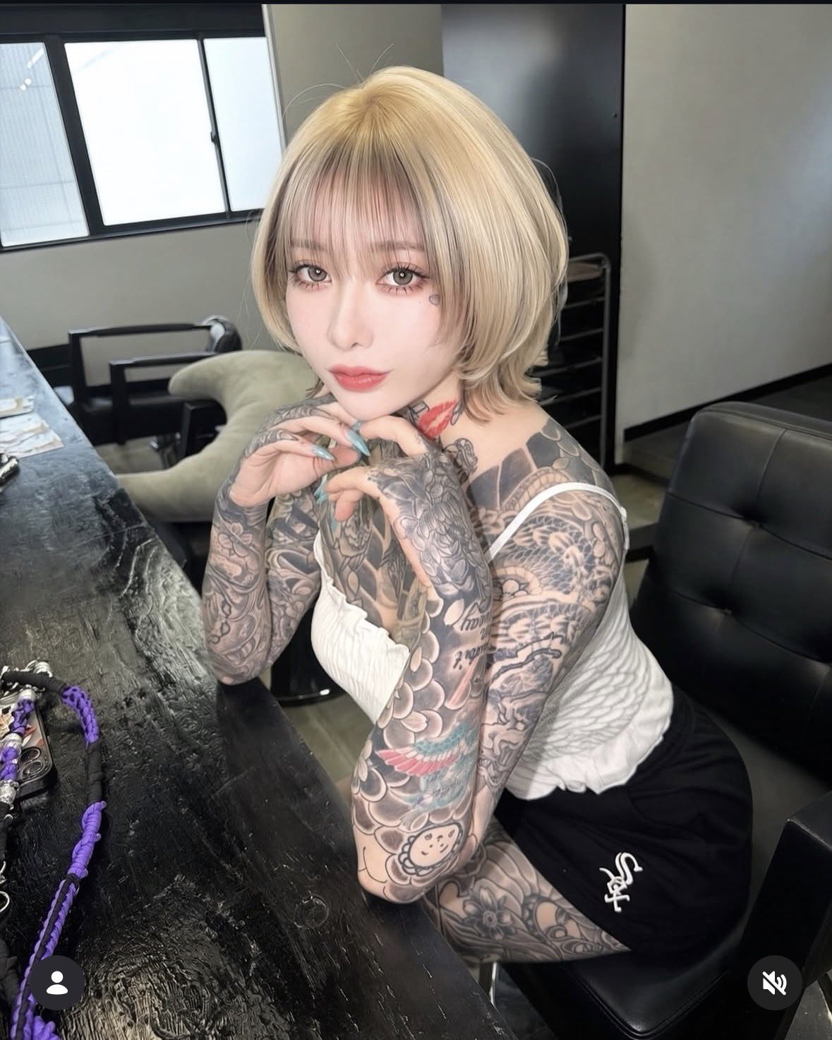 DEATH NYC ZS11 超希少！最終在庫ラスト1枚　#タトゥーgirl HMDLFN_XYAAuLE0.jpg:large