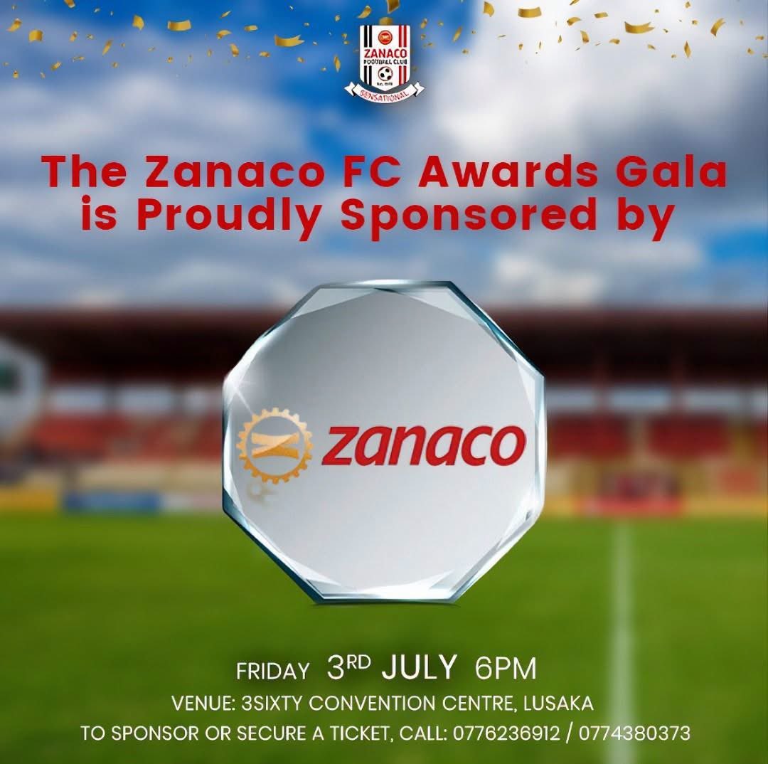 ZanacoFC's tweet photo. The Zanaco Football Club Awards Gala is Proudly sponsored by Zanaco  

#WeAreZanaco 
#WeAreSensational https://t.co/tnN87r8Gdz