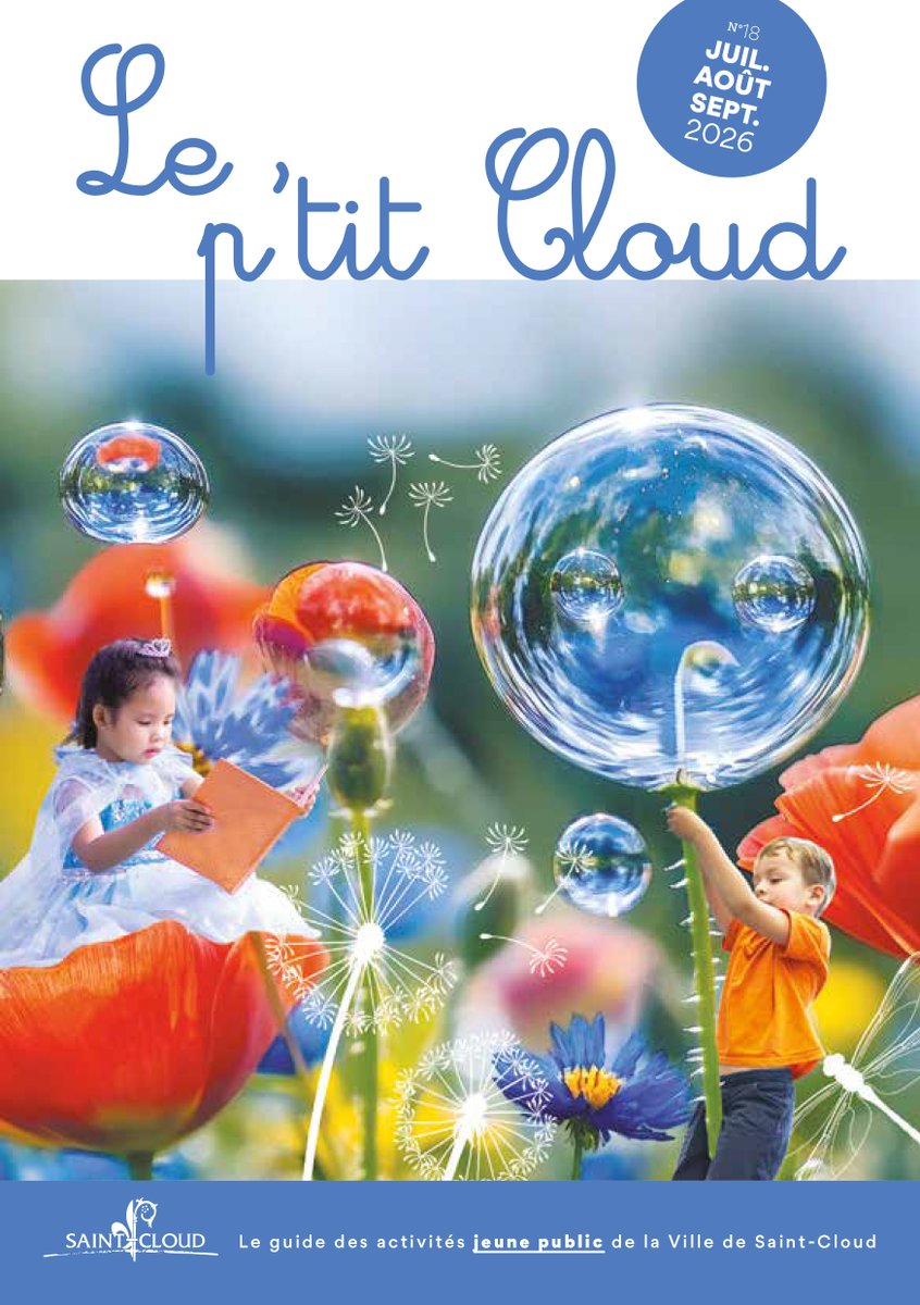 VilleSaintCloud's tweet photo. (...) À découvrir dès à présent dans vos boîtes aux lettres ou :
👉 Saint-CloudScope : https://t.co/7wfRBpEMgE
👉 Le p'tit Cloud : https://t.co/4K7bx9pUs1
#nouveauté #saintcloudscope #été #sorties #loisirs #culturesaintcloud #saintcloud https://t.co/Zm0YHjma8P