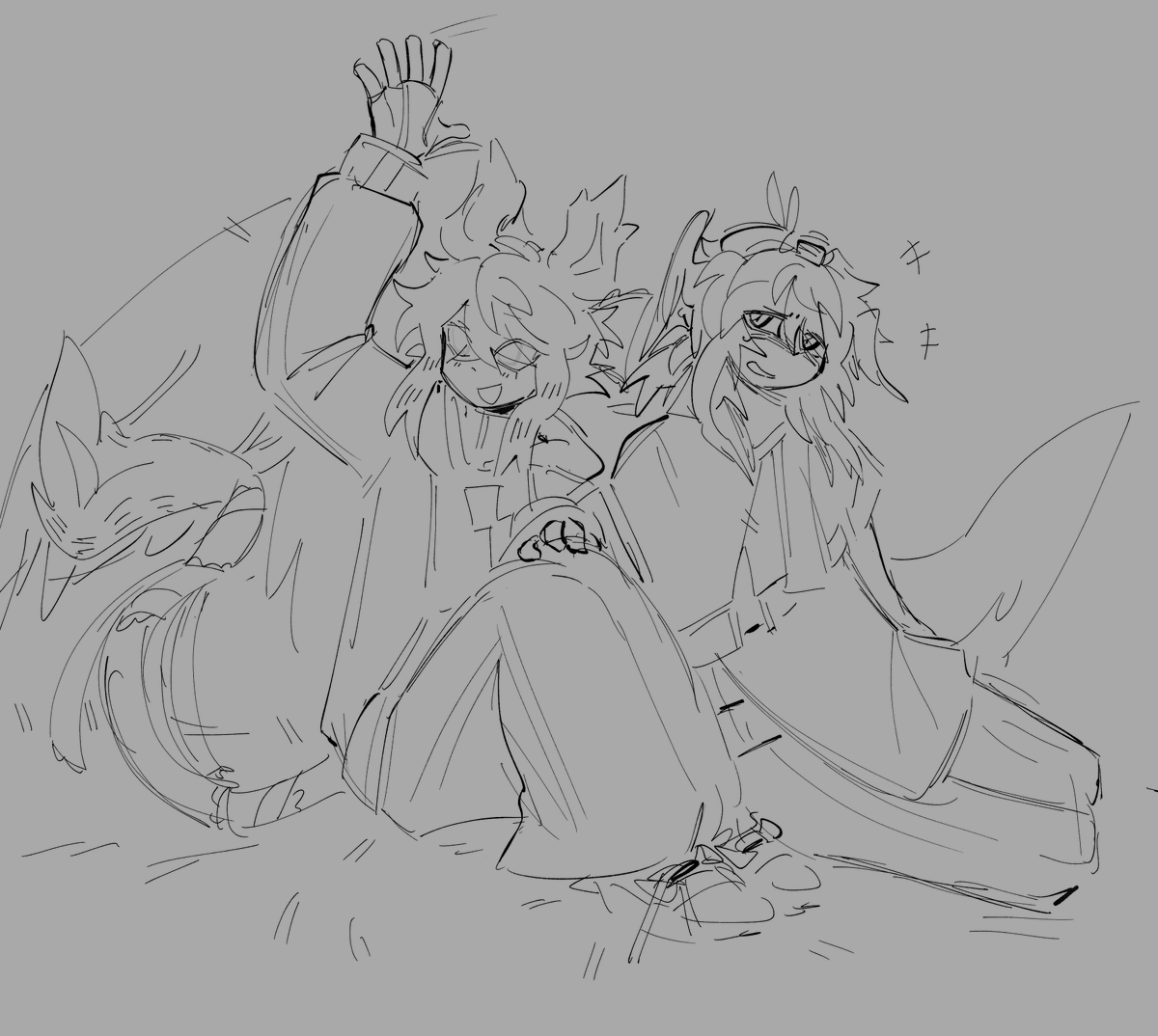 faunifysh's tweet photo. i lovemy oomfs #parrotx2fanart #spokeisherefanart #roshambogamesfanart no color i care abt my health too much thx https://t.co/E8G7FR6QBk