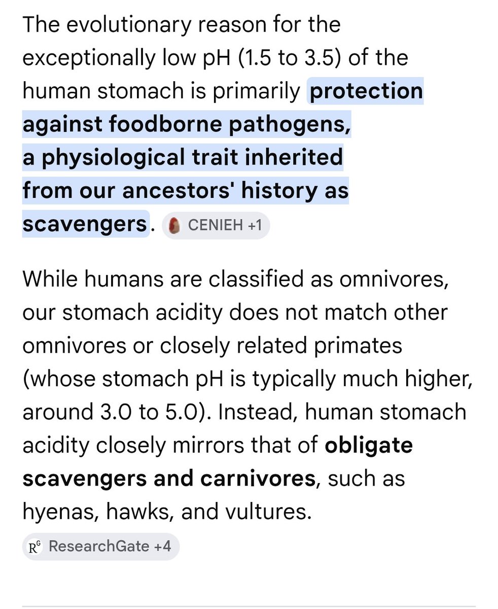 unknown_indian's tweet photo. Stomach ph of human is close to obligate scavengers like Hyana,Vultures &amp; hawk but some people want to believe that we are evolved to eat plant based food. https://t.co/LJchLFXhU8