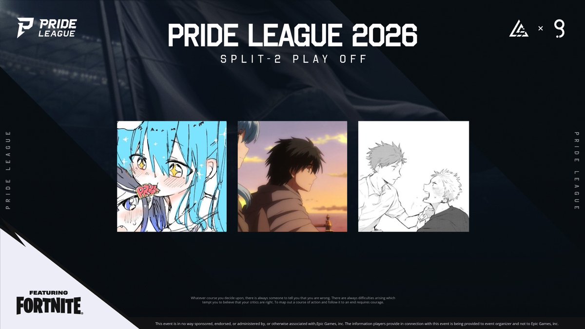 Clan_AMORIS's tweet photo. ーPRIDE LEAGUE 2026 SPLIT-2 PLAY OFFー
AMORISが出場します🔥

👤ぷるるん | @Pr_rnGG 
👤らぐな | @raguna1022 
👤いちとき | @1Tokiwoxo 

最後まで諦めず、優勝を目指して戦います。
熱い応援をよろしくお願いいたします！📣
#PRIDELEAGUE #FORTNITE #AMORIS https://t.co/fNIj6bbAFV