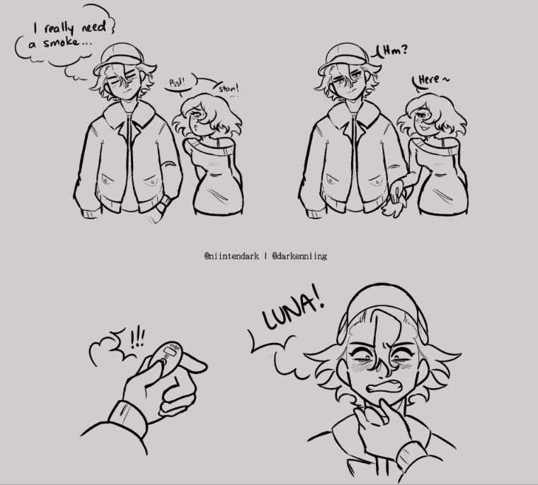 darkenniing's tweet photo. // Dr Stone StanLuna Stanley Snyder x Luna Wright comphet Stanley but that's not really relevant rn ft. my StanLuna fankids Stella and Leo

Family day at the local fair https://t.co/ieGUUWgdvk
