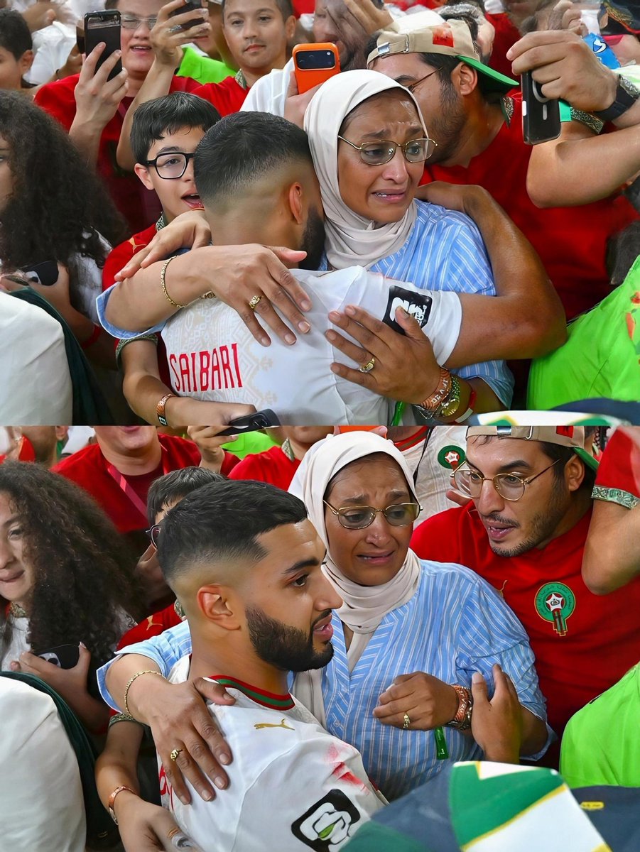 abdallarfaai's tweet photo. دموع الأمهات تصنع الأمجاد! الحكاية المغربية المونديالية تتجدد مع إسماعيل صيباري ووالدته.
 رضاها هو الوقود الذي حسم ركلة التأهل للتاريخ. 🇲🇦❤️

#صيباري #المنتخب_المغربي #عبدالله_الرفاعي #كأس_العالم2026 #morocco https://t.co/SvZiQ49g31