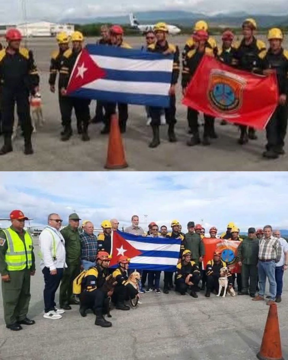 robertovectores's tweet photo. @SMCCAV Ya están en tierras venezolana,grupo cubano de rescatista,#CubaSalva 
#CubaPorLaSalud #CubaVencerá https://t.co/X1ei7yfMJQ