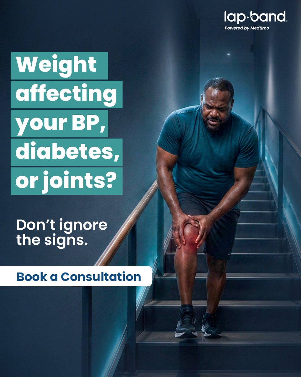 LAPBAND's tweet photo. Your body tells you when something needs attention. When excess weight affects your health, waiting becomes harder than taking the first step. Talk to an expert about your options: https://t.co/2o2VOS0ooK

#LapBand #WeightLossSupport #HealthGoals #HealthyLife #WellnessJourney https://t.co/784cU3PNad